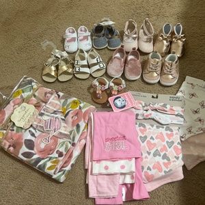 Baby shoes new and gently worn